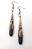 Antwerp Earrings in Jet + Copper