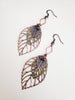 A Fall Wind Blows Earrings in Copper + Brass