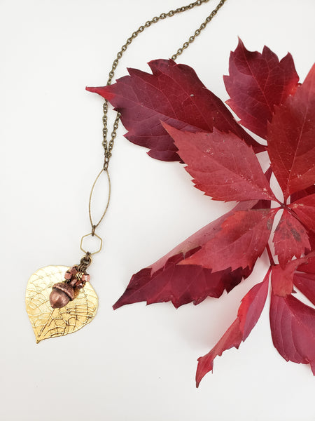 Gathering Wisdom Necklace in Brass + Copper