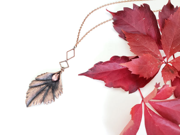 Start Again Necklace in Copper + Blush