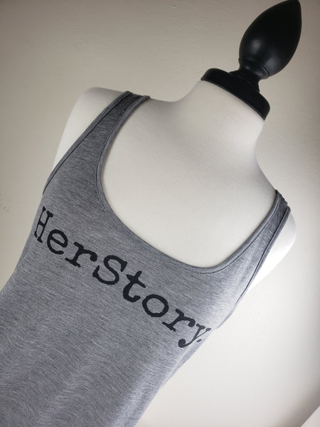 HerStory. Tank in Grey + Black