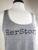 HerStory. Tank in Grey + Black