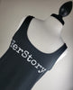 HerStory Branded Tank in Black + White