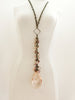 The Cluster **** Necklace in Blush and Brass