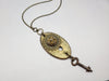 "Open the Door" – Vintage Hardware Necklace in Brass