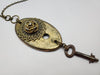 "Open the Door" – Vintage Hardware Necklace in Brass