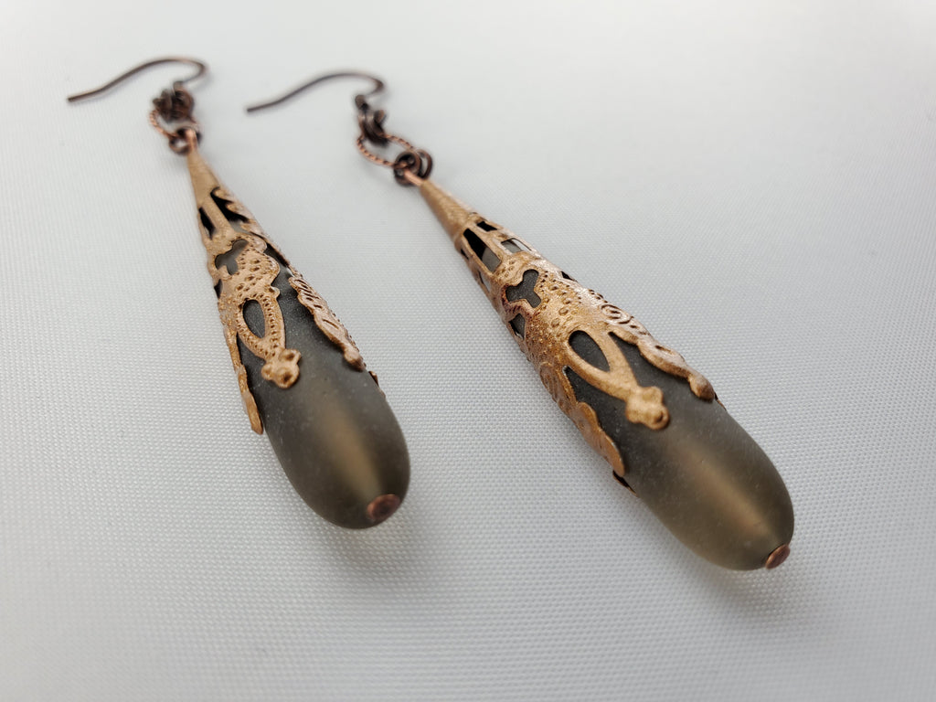 Antwerp Earrings in Coco + Copper