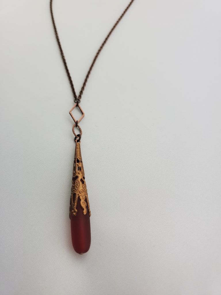 Antwerp Necklace in Crimson + Copper