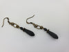 Eilandje Earrings in Jet + Brass