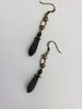 Eilandje Earrings in Jet + Brass