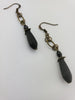 Eilandje Earrings in Jet + Brass