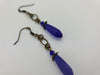 Eilandje Earrings in Royalty + Brass