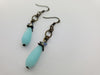 Eilandje Earrings in Tropical Waters + Brass