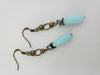 Eilandje Earrings in Tropical Waters + Brass