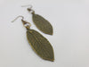 Spring Awakened Leaf Earrings in Olive