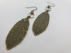 Spring Awakened Leaf Earrings in Olive