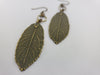 Spring Awakened Leaf Earrings in Olive