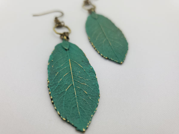 Spring Awakened Leaf Earrings in Florence