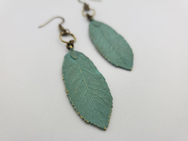 Spring Awakened Leaf Earrings in Provence