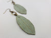 Spring Awakened Leaf Earrings in Duck Egg