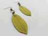 Spring Awakened Leaf Earrings in English Yellow