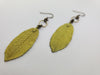 Spring Awakened Leaf Earrings in English Yellow