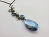 The Cluster **** Necklace in Denim and Brass