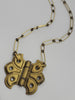"The Social Butterfly" - Vintage Brass Hardware Necklace