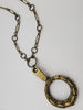 "Aphrodite’s Glow" - Vintage Hardware Necklace in Brass