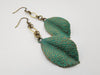 Follow the Light Leaf Earrings in Florence + Brass
