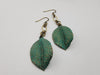 Follow the Light Leaf Earrings in Florence + Brass