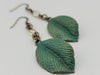 Follow the Light Leaf Earrings in Florence + Brass