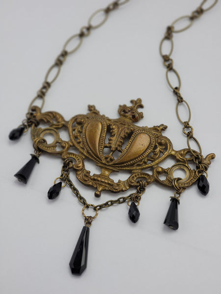 "My Ancestors' Wildest Dreams" - Vintage Brass Hardware Necklace