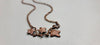 "Bloom and Vine" Copper Vine Necklace with Rose Closure