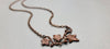 "Bloom and Vine" Copper Vine Necklace with Rose Closure