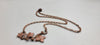 "Bloom and Vine" Copper Vine Necklace with Rose Closure