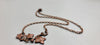 "Bloom and Vine" Copper Vine Necklace with Rose Closure