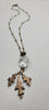 "Ma Chérie" Necklace in Clarity + Aged Brass