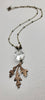 "Ma Chérie" Necklace in Clarity + Aged Brass