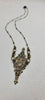 "Curves and Edges" Necklace in Antiqued Brass