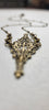 "Curves and Edges" Necklace in Antiqued Brass