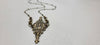 "Curves and Edges" Necklace in Antiqued Brass