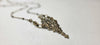"Curves and Edges" Necklace in Antiqued Brass