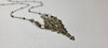 "Curves and Edges" Necklace in Antiqued Brass