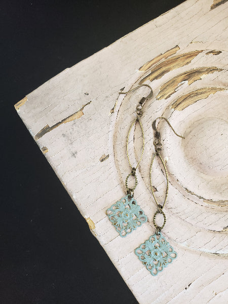 Victoria in Duck Egg + Brass