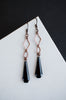 Mona Lisa Earrings in Jet + Copper