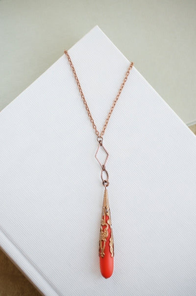 Antwerp Necklace in Chili Pepper + Copper