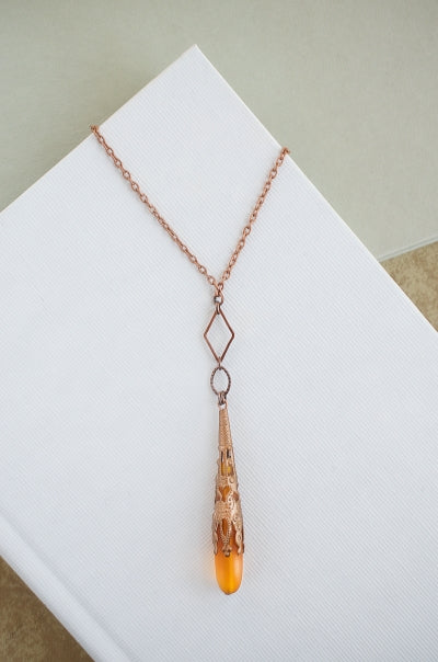Antwerp Necklace in Saffron + Copper