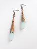 Antwerp Earrings in Tropical Waters + Copper
