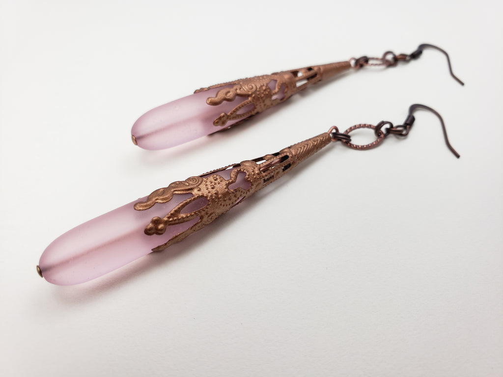 Antwerp Earrings in Rosé + Copper